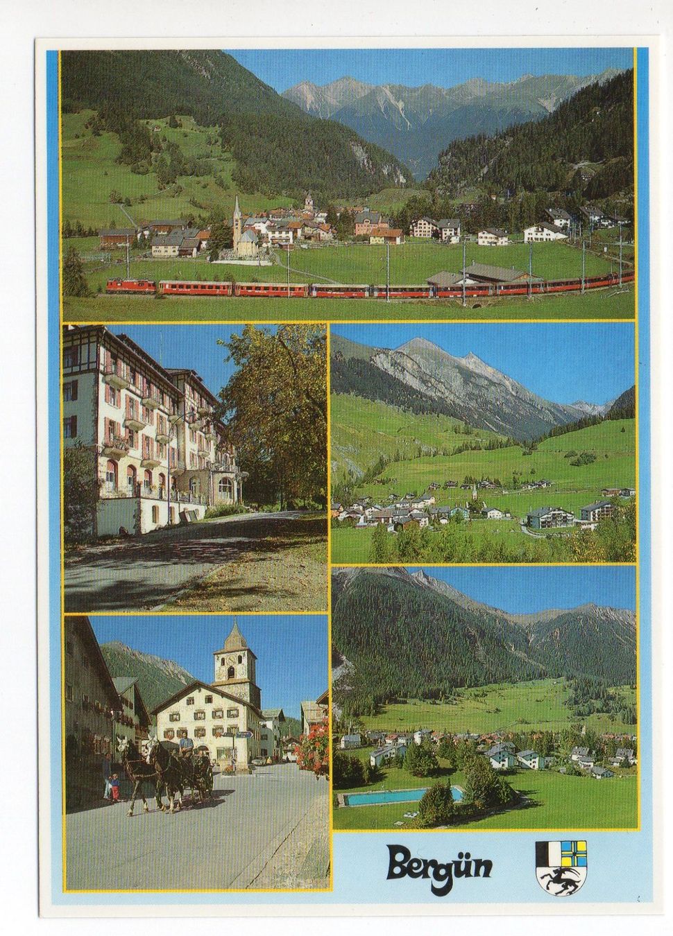 Cartoline postali: BERGÜN Albulabahn – Nuovo (secondo la descrizione) da Jona venduto da philajona