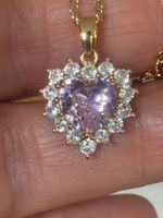Luxus Elegante Zirkonia Kette Farbe : Gold/Rosa/weiss