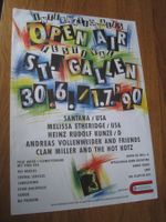 St Galler Open Air Plakat  60 x 42 cm 30.06-01-07 von 1990