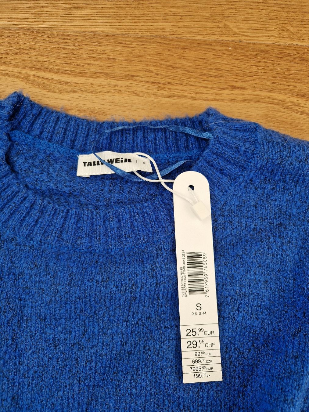 Maglioni & Felpe: Crop Pullover royalblau zum Binden – Nuovo e nell'imballaggio originale da Eschenbach SG venduto da SanFranciscoCalifornia 2