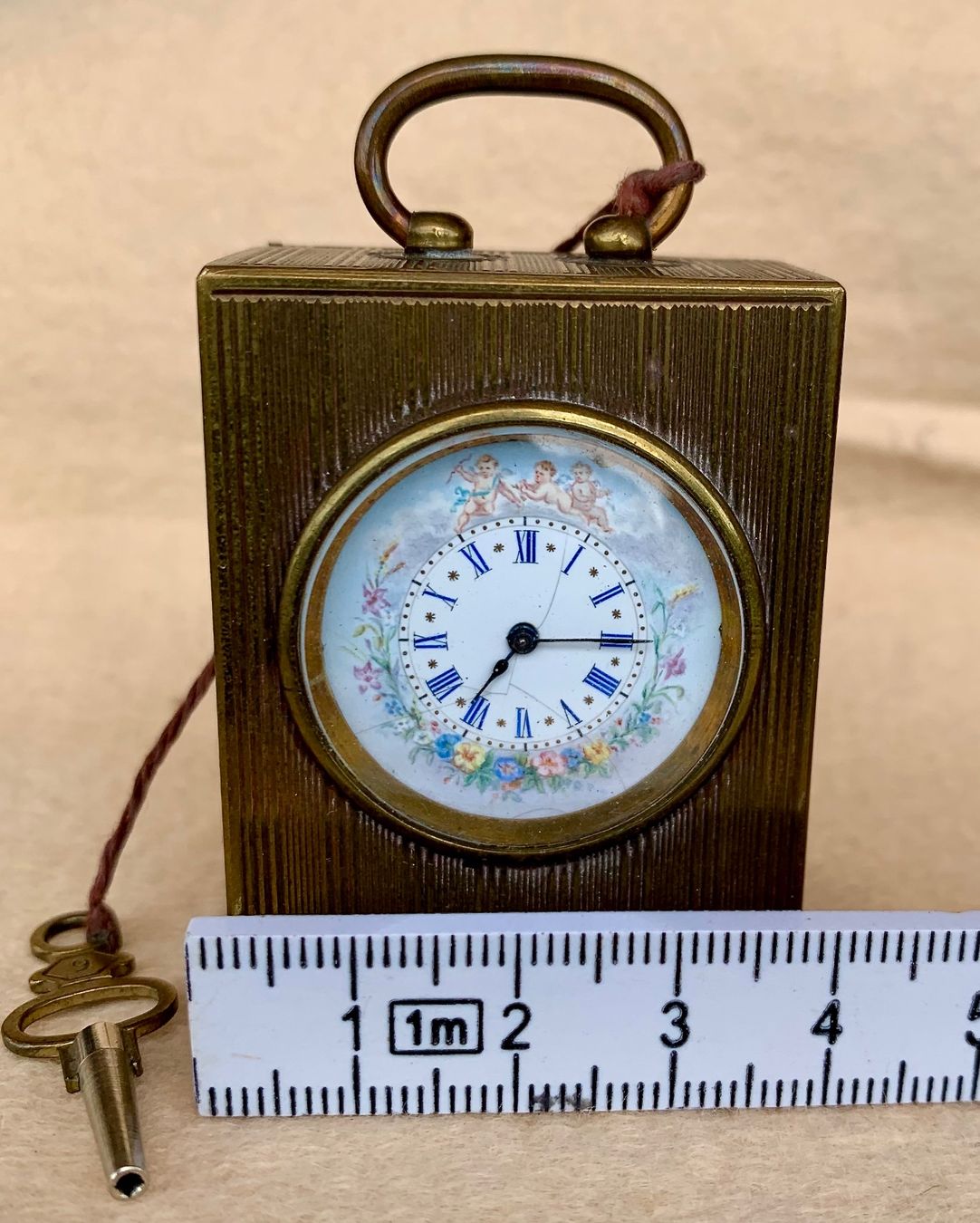 Uhren: Piccolo orologio da tavolo. Antico – Defekt aus Vacallo von Ro-Ma76 3