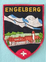 Vintage Badge Wappen ENGELBERG ST. GALLER STICKEREI