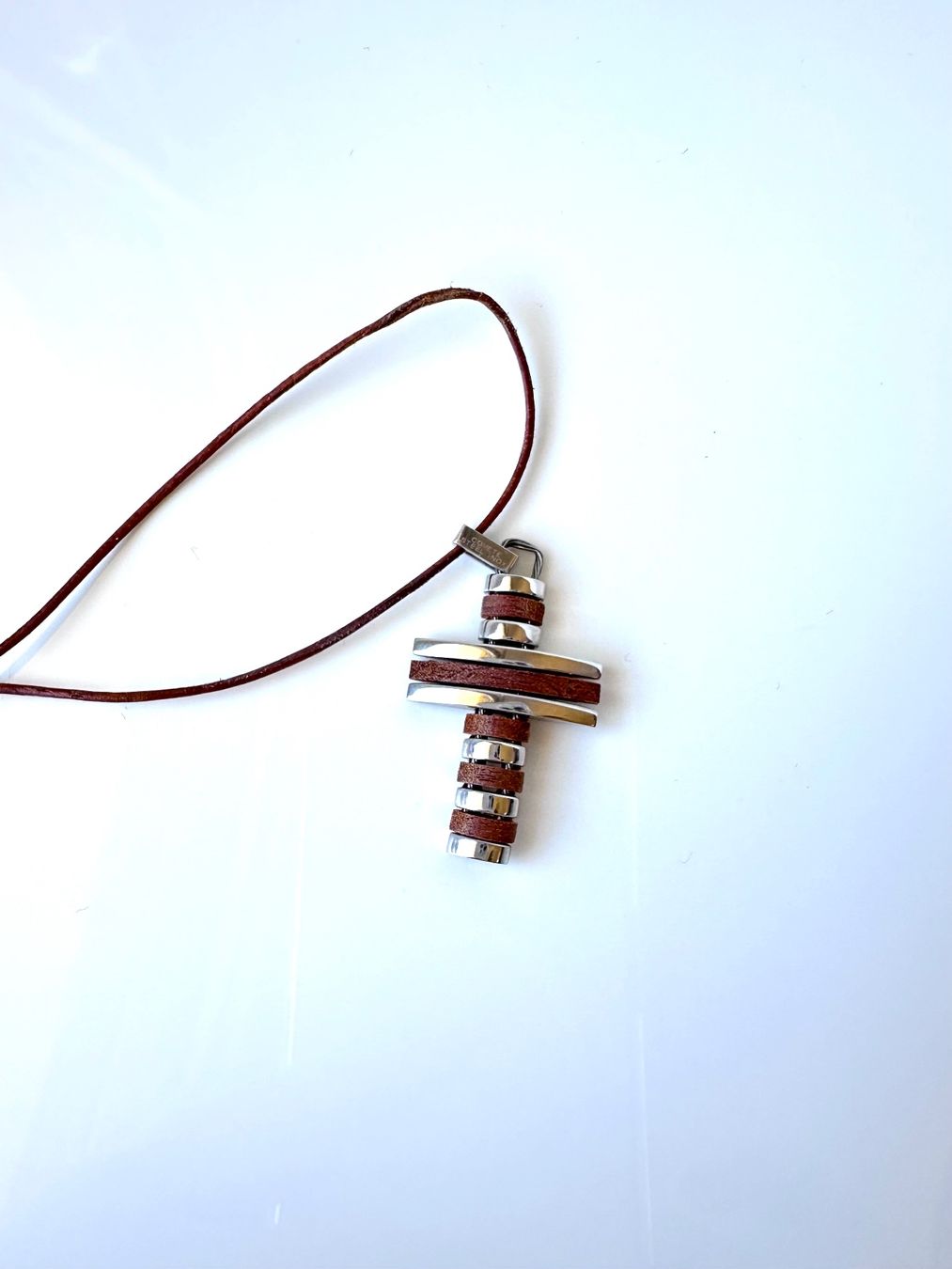 Catenine: Collana COMETE in acciaio e legno – Usato da Agno venduto da Cosmogin1811 2