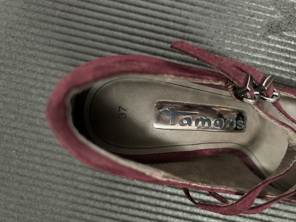 Tamaris Scarpe da donna: Tamaris Damenschuhe Weinrot Grösse 37 – Usato da Thal venduto da Roag111 2