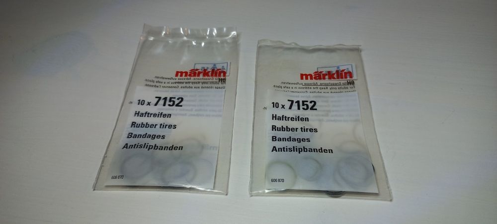 Märklin 7152 Haftreifen H0 1:87 2x Beutel à 10Stk. Neu (Neu und ...