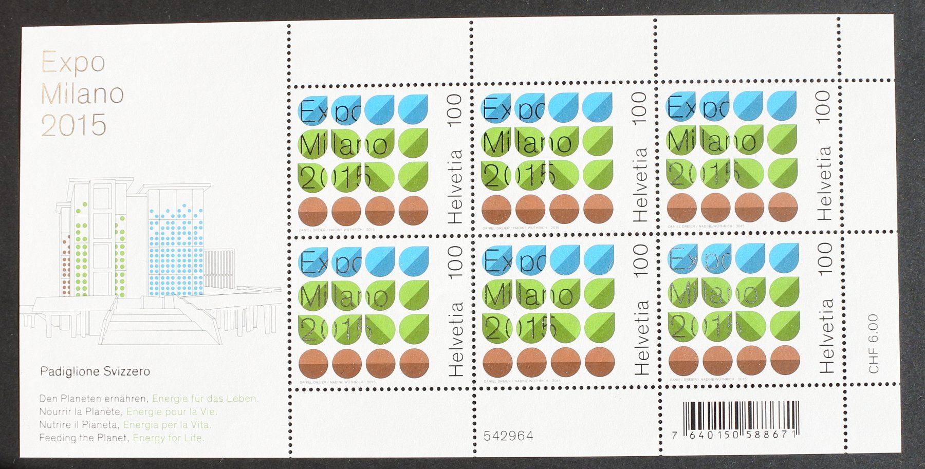 Alle Briefmarken: 2015 Kleinbogen Expo Milano ** – Neu (gemäss Beschreibung) aus Lugano von fc2017