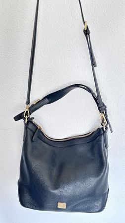 Authentische MCM Handtasche Leder Schwarz Schultertasche