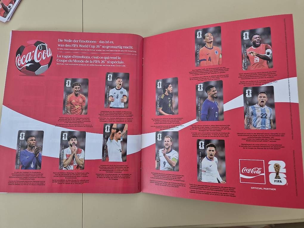 Coca-Cola Sammelbilder & Trading cards: WM Coca Cola Sticker 2026 – Gebraucht aus Steffisburg von leizte74 1