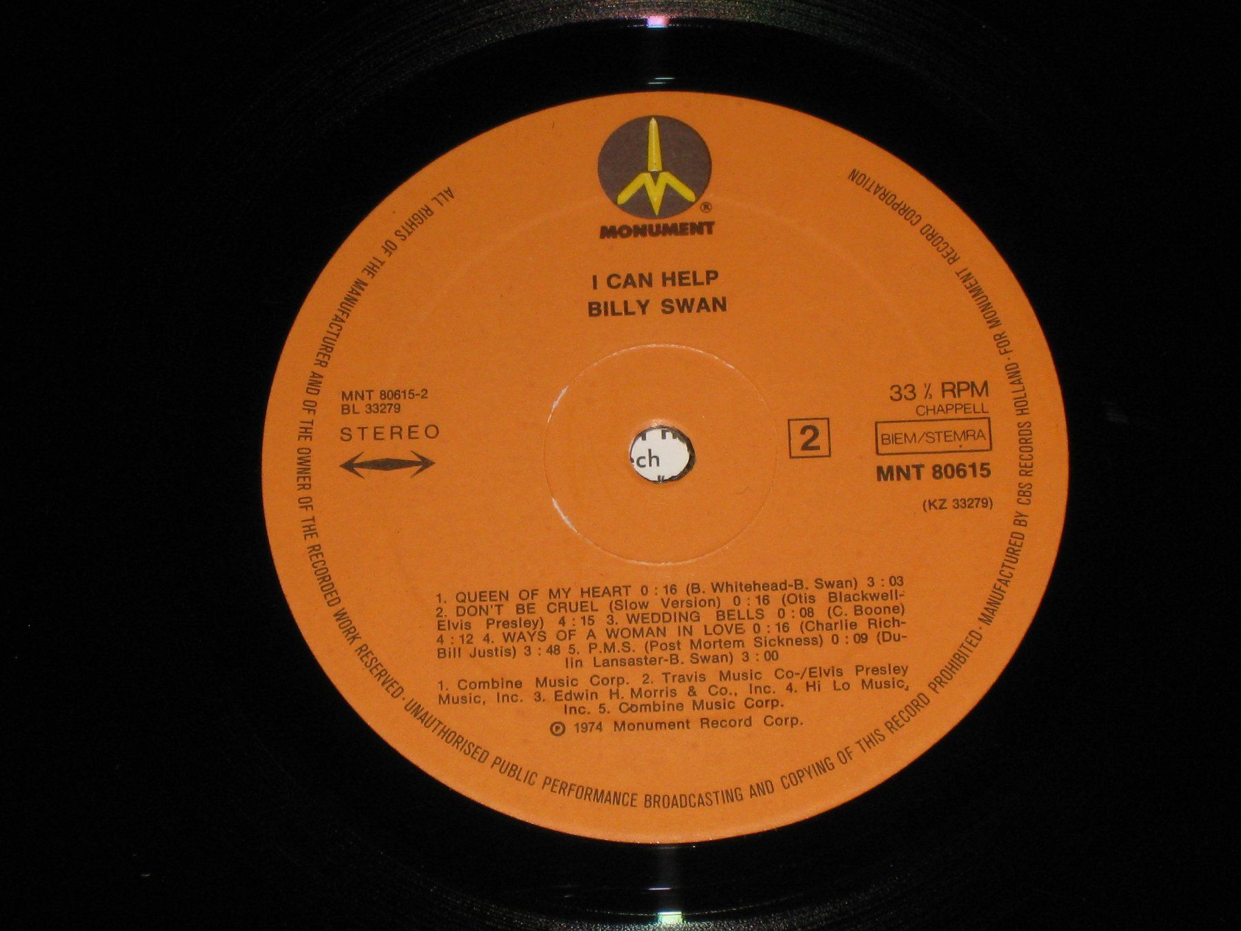 Dischi in vinile: LP - BILLY SWAN - I CAN HELP – Usato da Steckborn venduto da Quo7 2