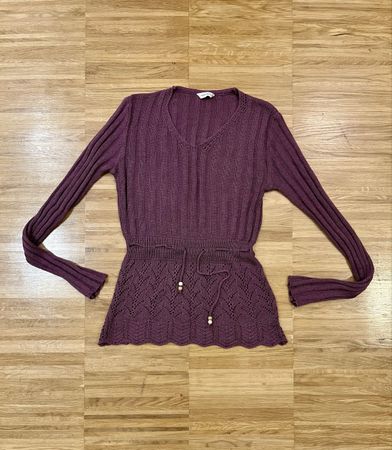 Purple knot blouse