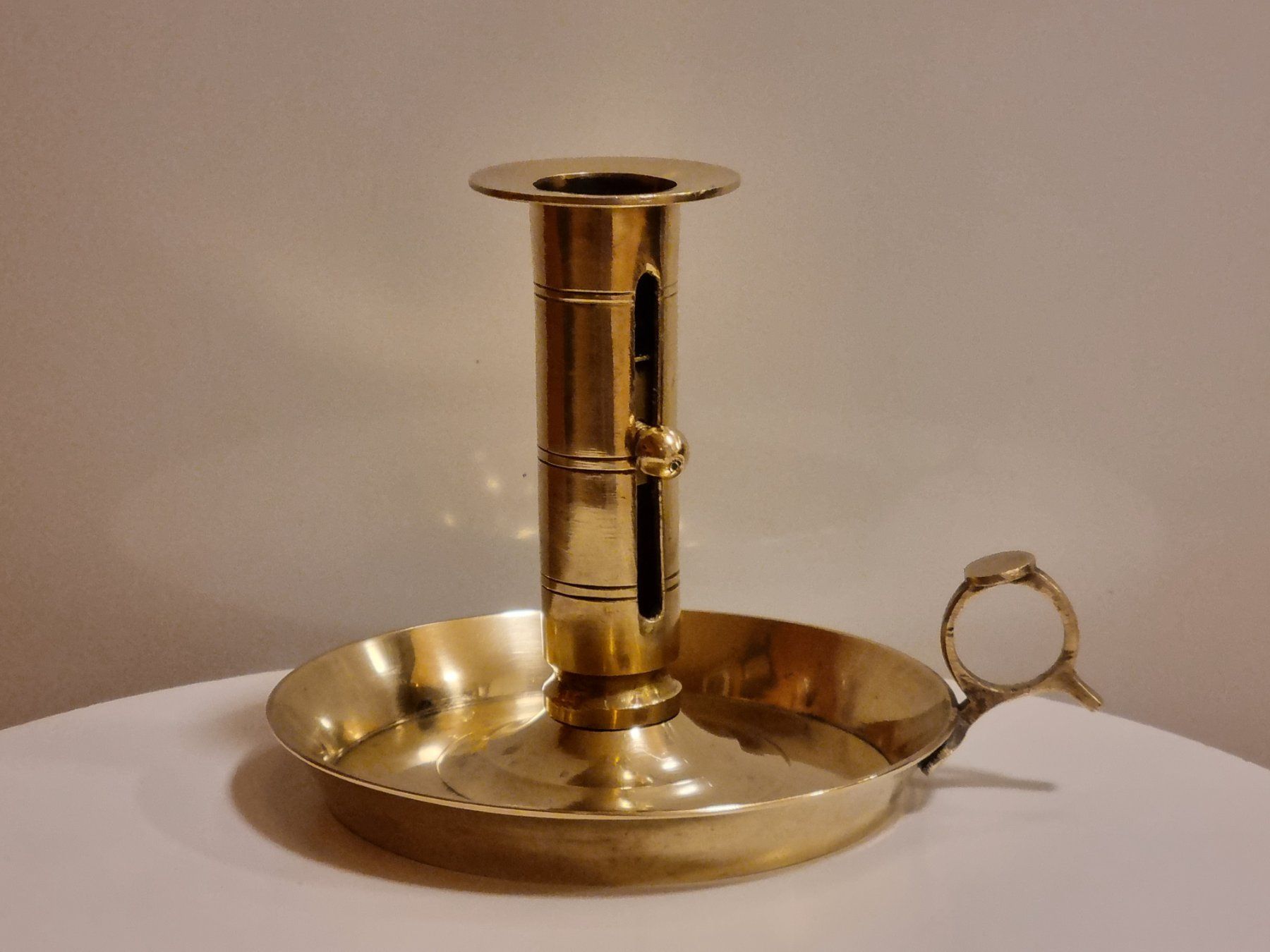 Kerzenständer: Messing Kerzenhalter Kammerleuchter Vintage – Gebraucht aus Scharnachtal von devin03