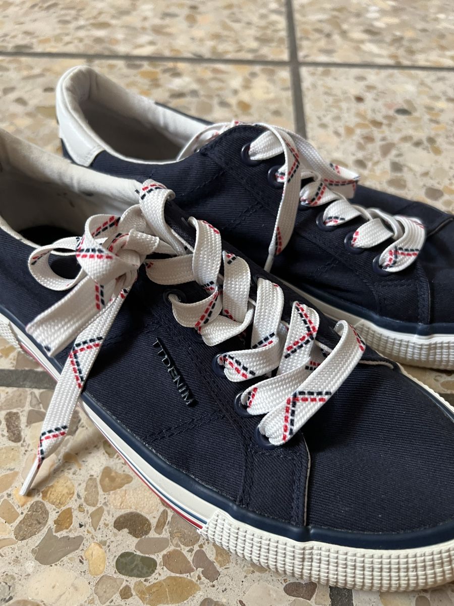 Tom Tailor Scarpe da donna: Tom Tailor Sneaker Gr. 38, Dunkelblau – Usato da Bad Zurzach venduto da Heugumper7 3