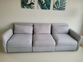 IKEA 3er Sofa hellgrau