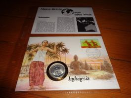 Münzbrief Indonesien