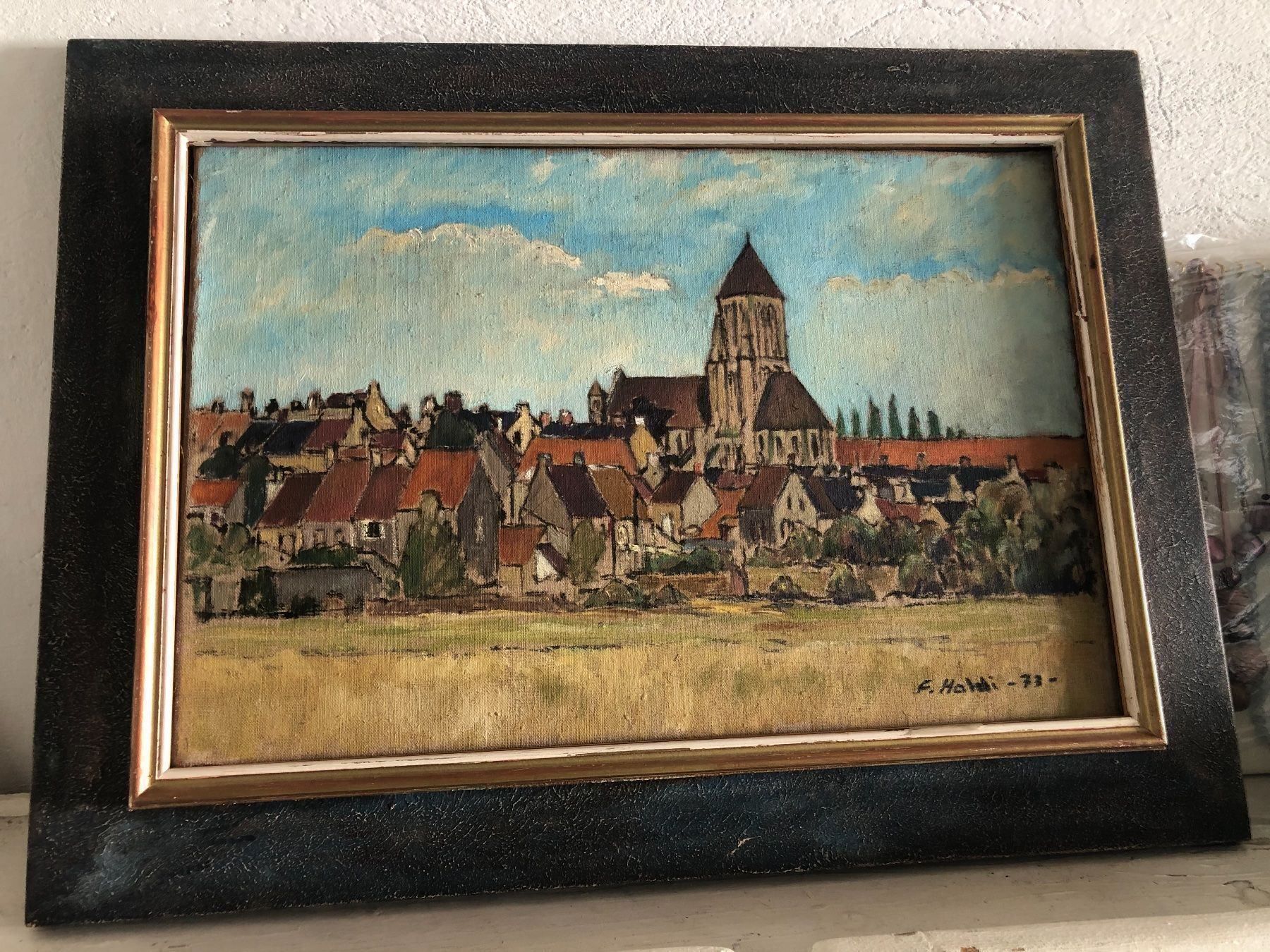Gemälde: Bild F.Haldi 1973 – Gebraucht aus Wallisellen von Casanna56