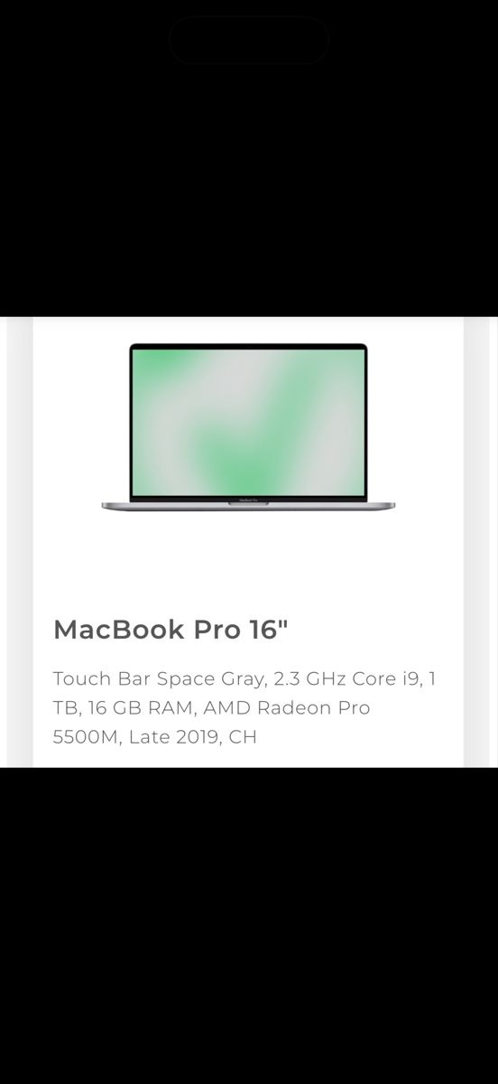 Apple Notebooks: MacBook Pro 16“, Space Gray, 16 GB RAM – Gebraucht aus Vogelsang AG von hannahlea 1