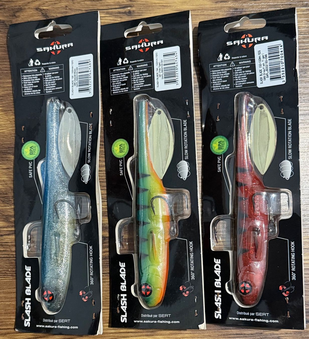 Esche: Sakura Slash Blade 3er Set 15 cm - Set 4 – Nuovo e nell'imballaggio originale da Widnau venduto da Fishingtackle_Oggy 1