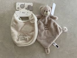 Kuscheltier und Lätzchen 5er Pack NEU!
