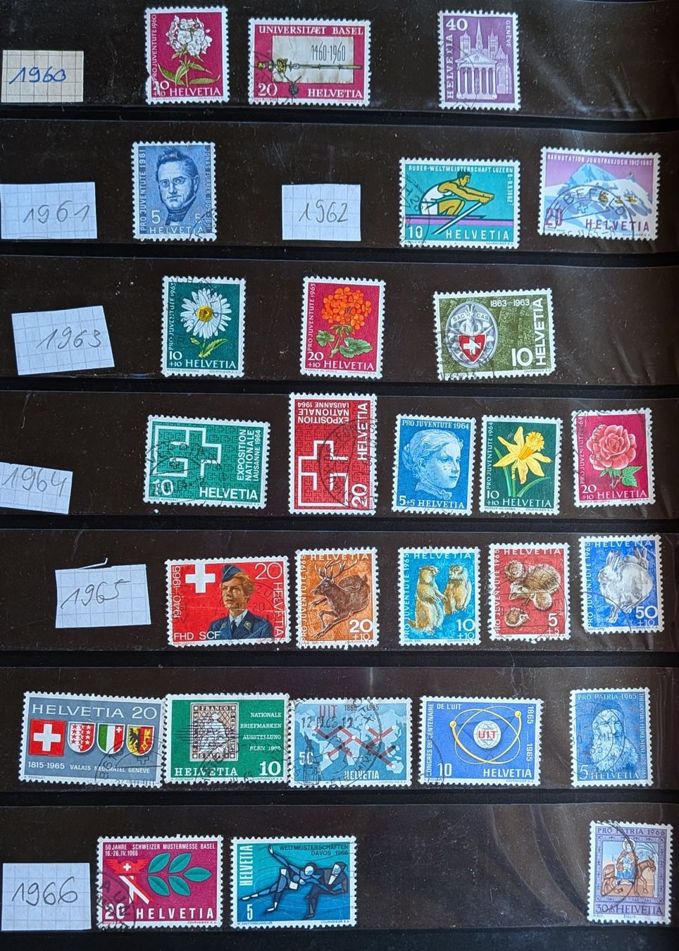 Tutti i francobolli: Briefmarken Schweiz 1939 - 1991 – Usato da Dicken venduto da patorichia 4