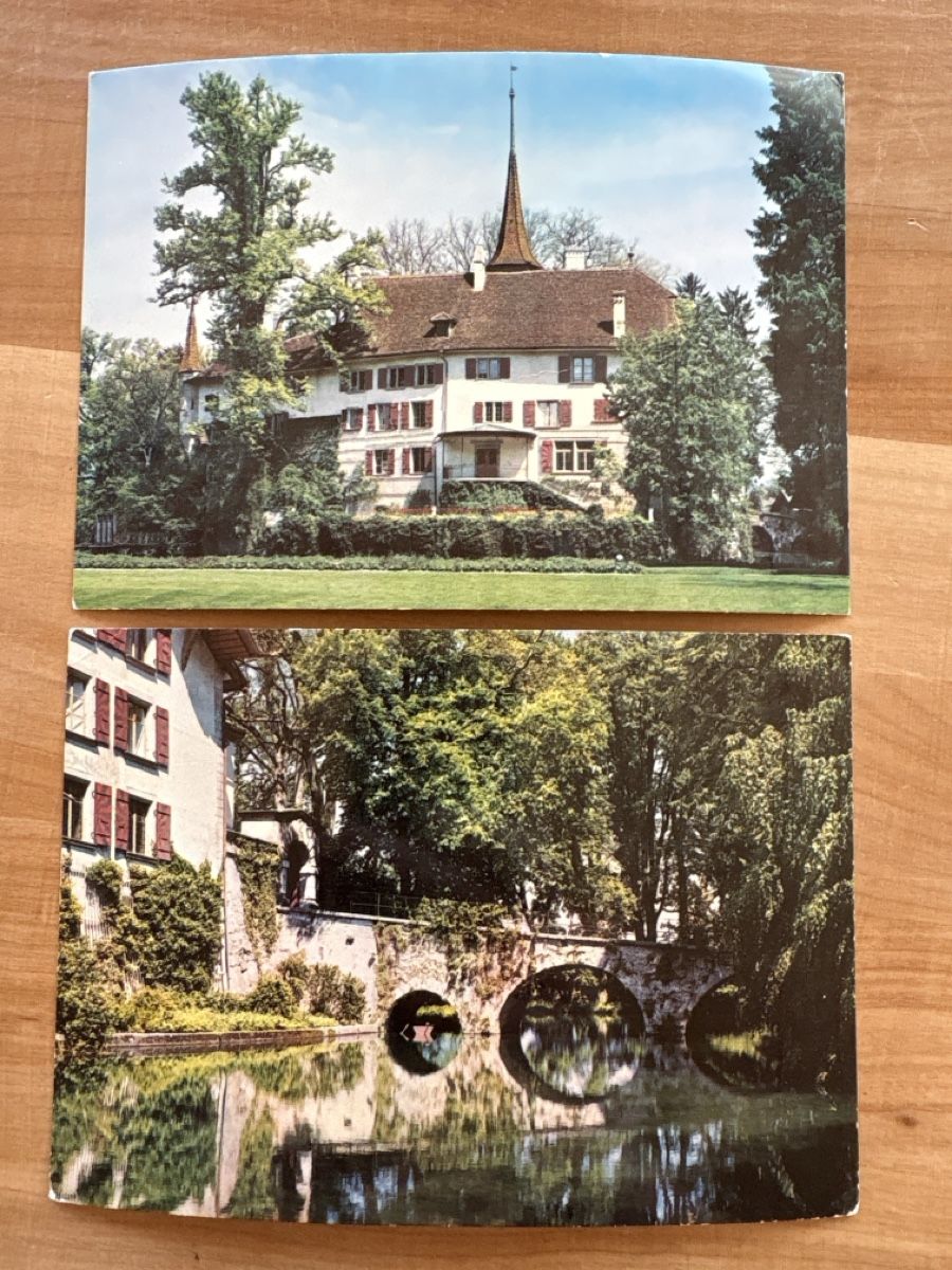 Ansichtskarten: AK von Schloss Landshut Utzenstorf – Gebraucht aus Rümlang von Kartenpost1