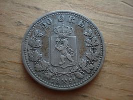 (N5) 50 øre 1891- Oscar II