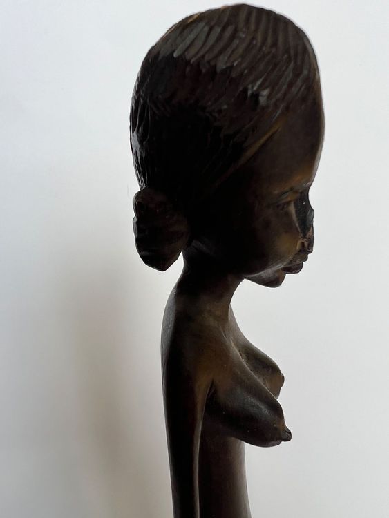Skulpturen & Statuen: Afrikanische Holzfigur ca. 48 cm alt Handarbeit Unikat – Gebraucht aus Oberhofen Thun'see von SwissTreasure 6