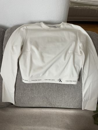 Damen Pullover weiss Grösse S Calvin Klein Jeans