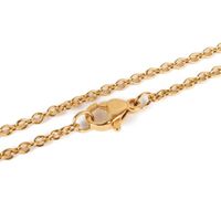 Kette Edelstahl vergoldet 45cm lang