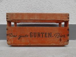 alte Holzkiste BRAUEREI GURTEN BIER 1955 Kiste Bierkiste