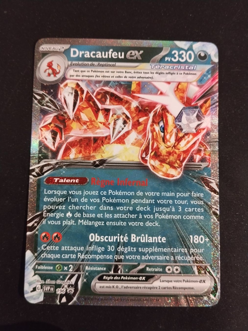 Pokémon Sammelbilder & Trading cards: Pokémon Promo: Dracaufeu Ex 196 FR – Gebraucht aus Palézieux-Village von oufoux08