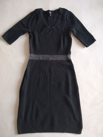 Black Knit Dress, Size XS