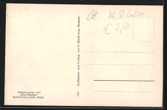 Cartoline postali: Sargans, Schloss Sargans u. Kirche, Pano – Usato da Berlin venduto da bartko-reher 1