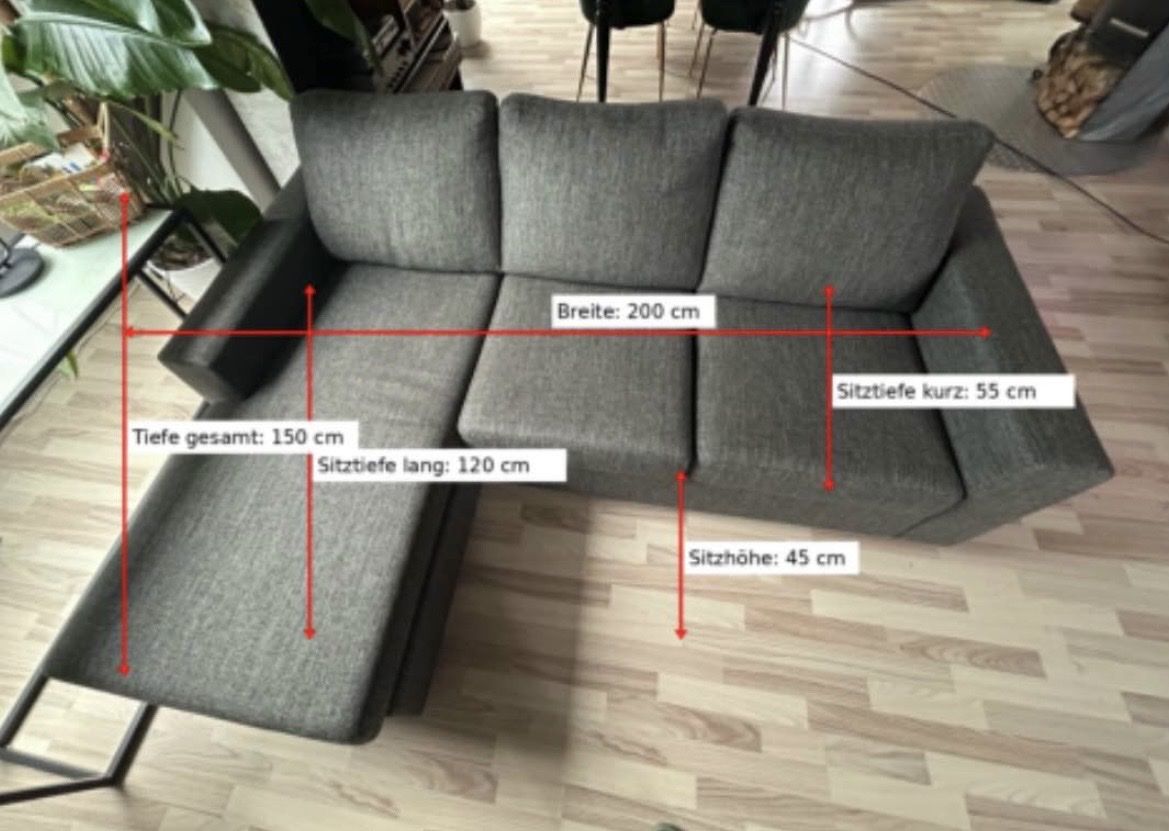 Divani: Sofa sehr guter Zustand anthrazit – Usato da Biberist venduto da Blatter123456789 3