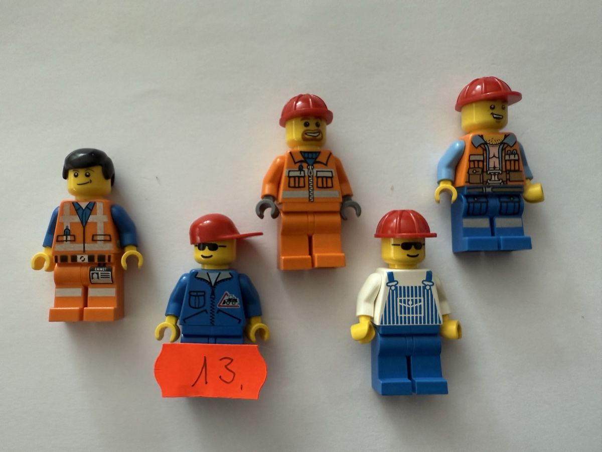 Lego Giocattoli: 5 LEGO Figuren  Bauarbeiter – Usato da Rheinfelden venduto da zim_2hqc