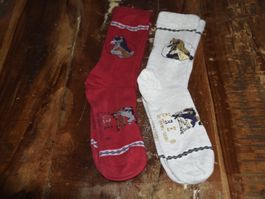 Set 2 Paar Socken unisex mit Pferde Motiv Gr 39-41