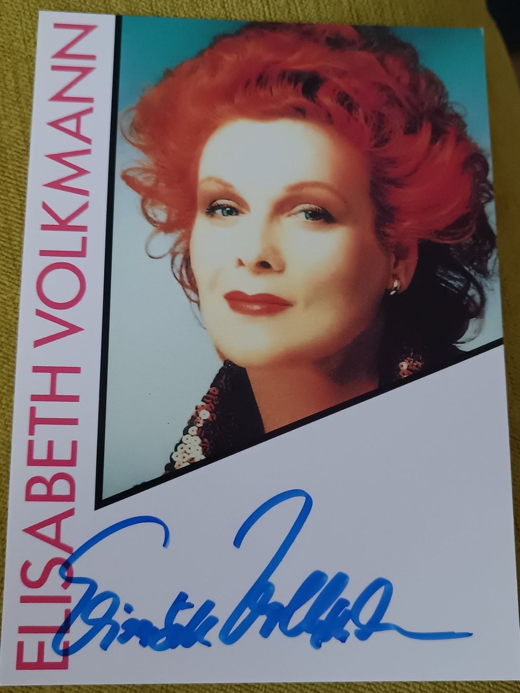 Autografi: Elisabeth Volkmann - 2006 verstorben - handsigniert – Usato da Menziken venduto da Artographs