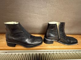 Vabene Lederstiefeletten Gr. 36 1/2 schwarz