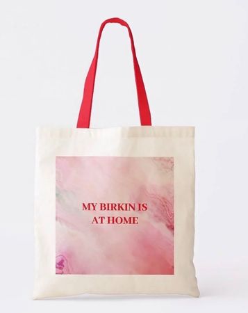 Shopper - MY BIRKIN IS AT HOME - rot