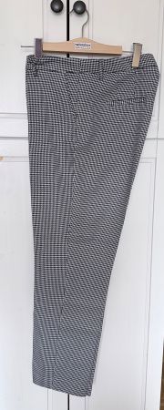 Mango B & W Checkered Trousers, T - 40, New!