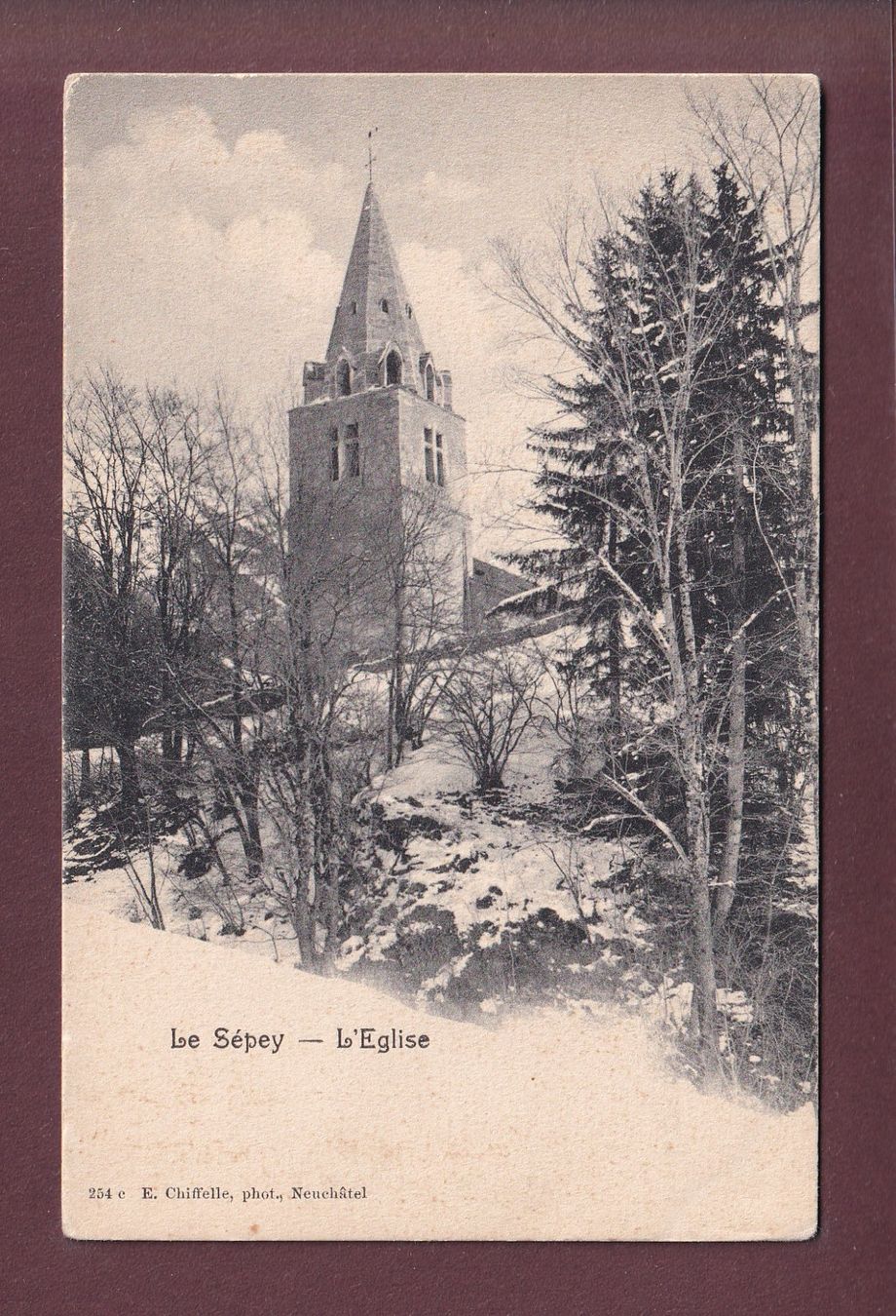 Cartoline postali: LE SEPEY - Eglise – Usato da Pully venduto da nicecards