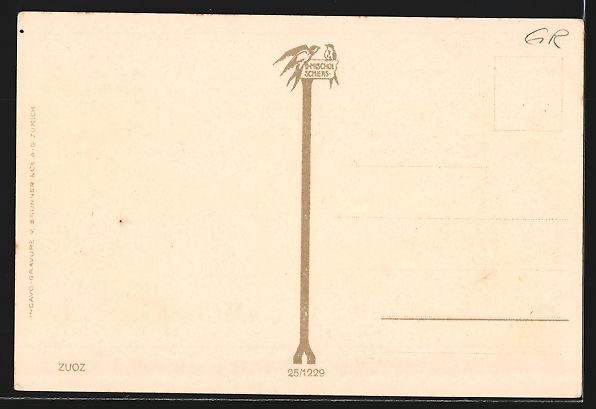 Cartoline postali: AK Zuoz, Blick auf Häuser des Ortes – Usato da Berlin venduto da bartko-reher 1