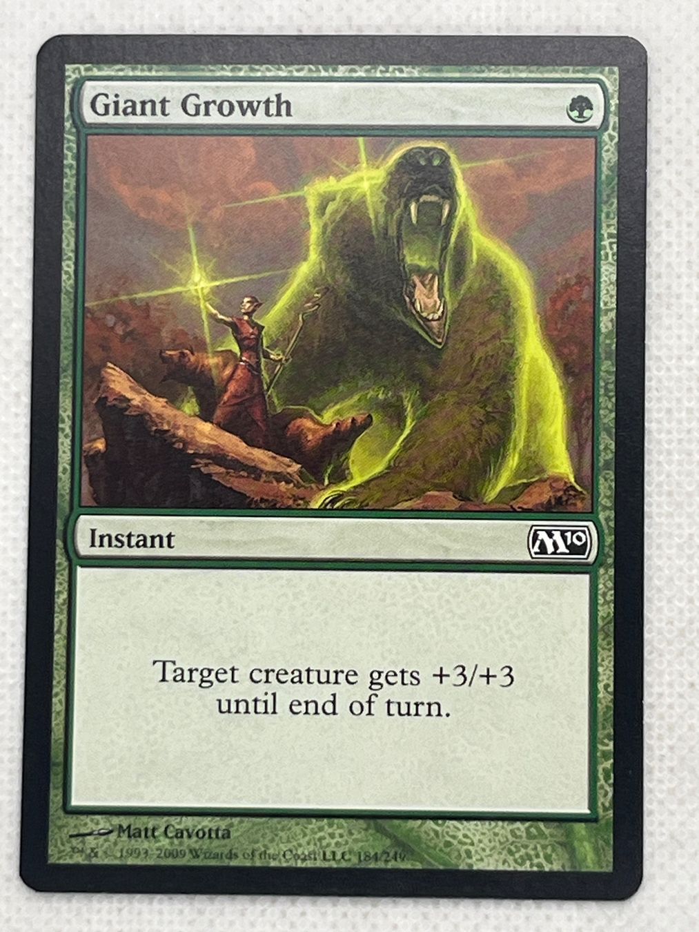 Magic The Gathering Sammelbilder & Trading cards: MTG Giant Growth M10 184 Englisch Common – Gebraucht aus Hinterkappelen von Kim1992