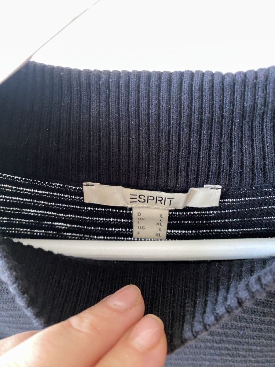 Esprit Pullover & Sweatshirts: Esprit Strickpullover Schwarz Gr. L 100% Cotton – Gebraucht aus Muensingen von drleevsy 1