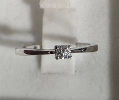 Bague Solitaire Diamant 0.20 ct Or 18 Carat, NEUVE