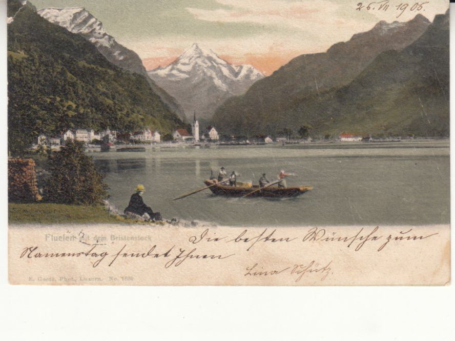Cartoline postali: Flüelen 1905 – Usato da Bürglen TG venduto da StampGraf