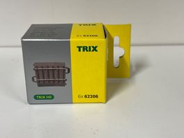 TRIX 62206  6 Stk.  Gebogenes Gleis R2 = 437,5 mm • 5,7°