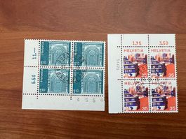 1975 Erstag gest.Viererblock mit Tab  (K79)