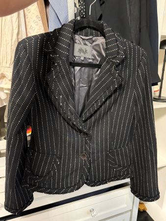 Nile Blazer schwarz-weiss gestreift Groesse S