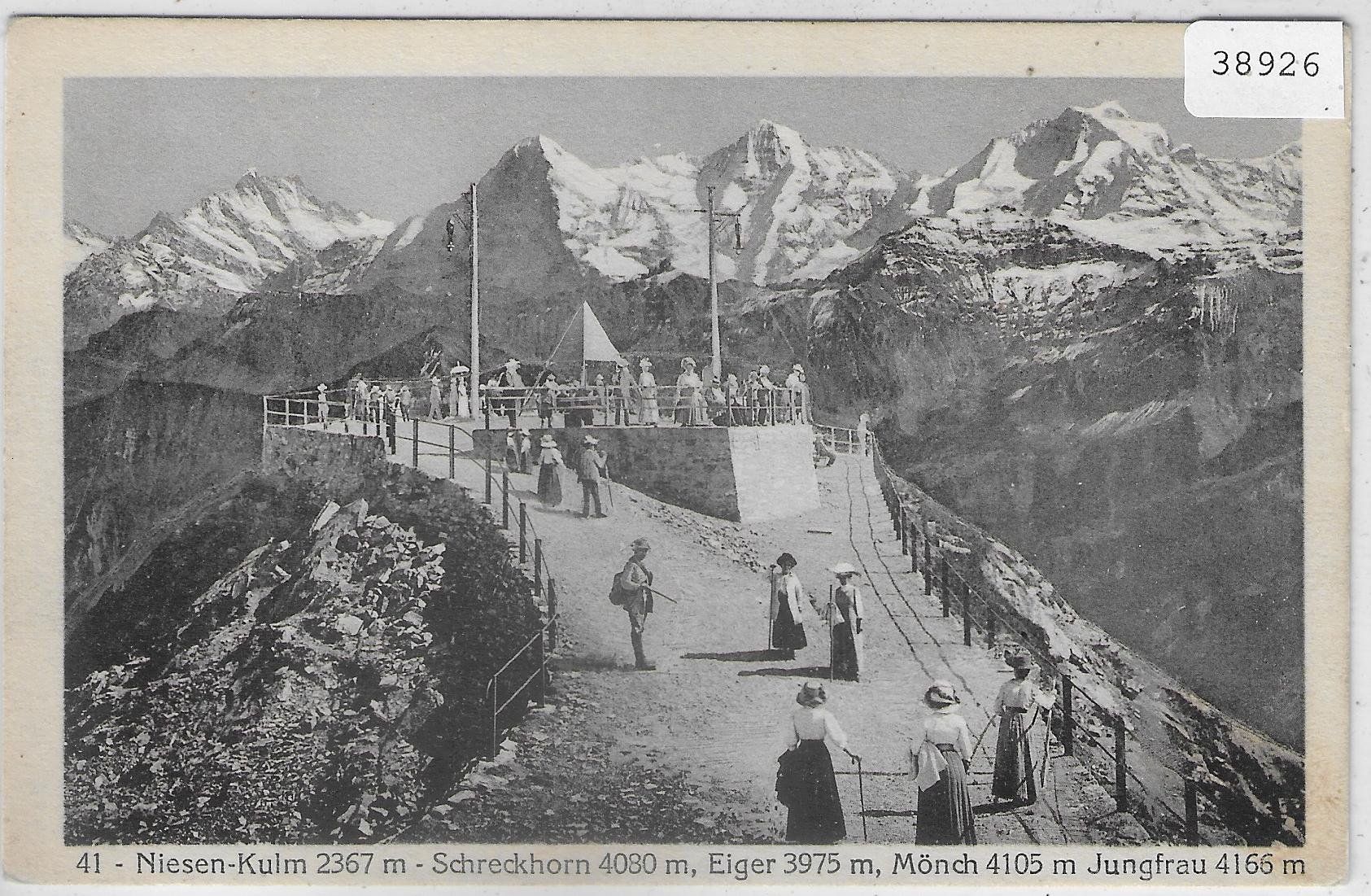 Cartoline postali: Niesen-Kulm - animee belebt – Usato da Ettingen venduto da Kartenplanet