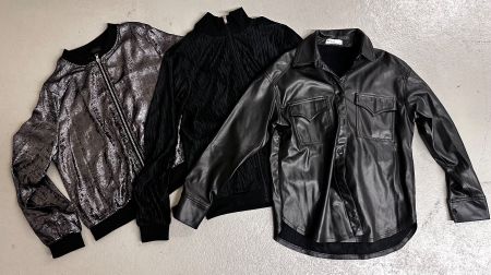 SET Jacken glänzend / Kunstleder / BERSHKA